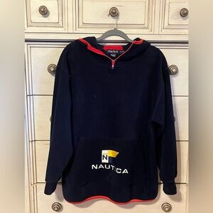 Nautica  1/4 zip fleece hoodie Boys XL/20